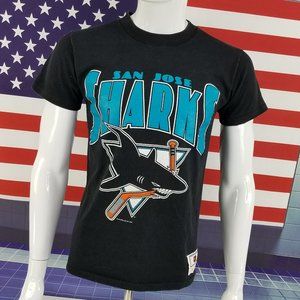 San Jose Sharks T-Shirt Vintage 1991 NHL Shirt